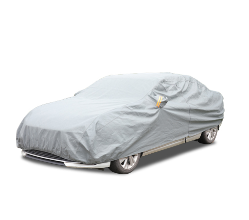 Light Gray PE Car Shade Rain Cover