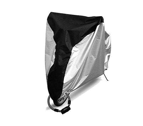 Black-White Waterproof Polyester Motorcycle Cover